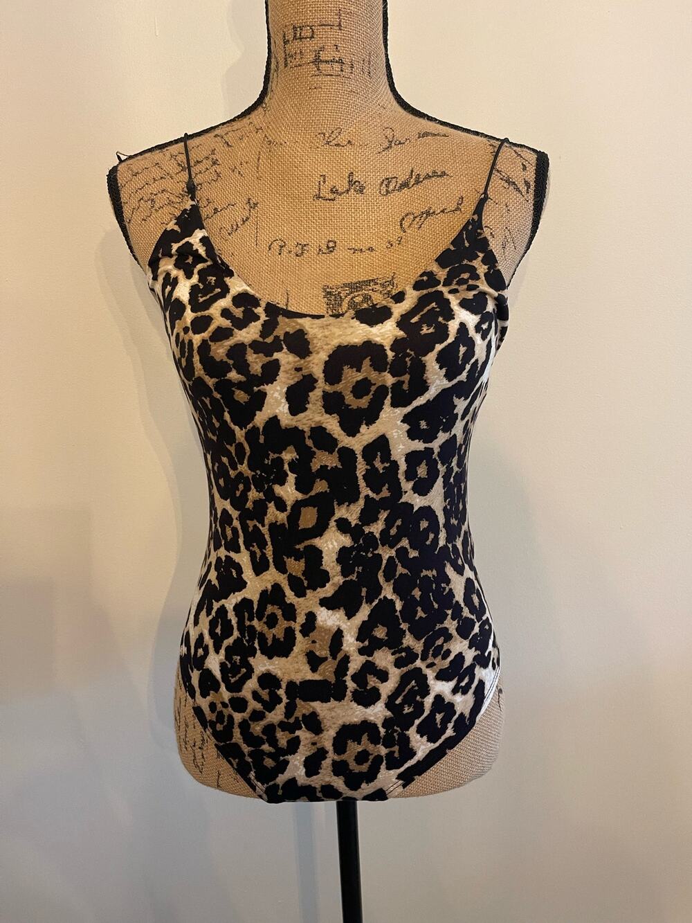 Gaze Leopard Print One Piece Size Small